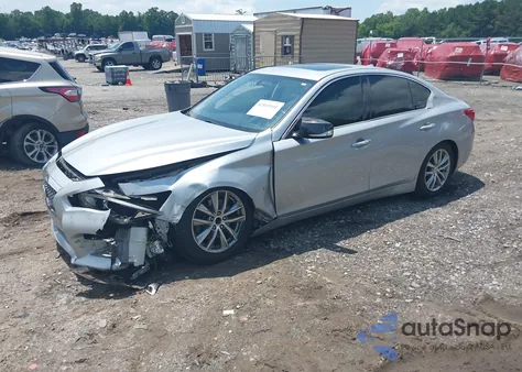 2014 Infiniti Q50 из США, поврежденный, VIN JN1BV7AP1EM672635